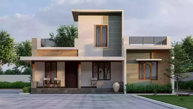 Single storey Modern house file