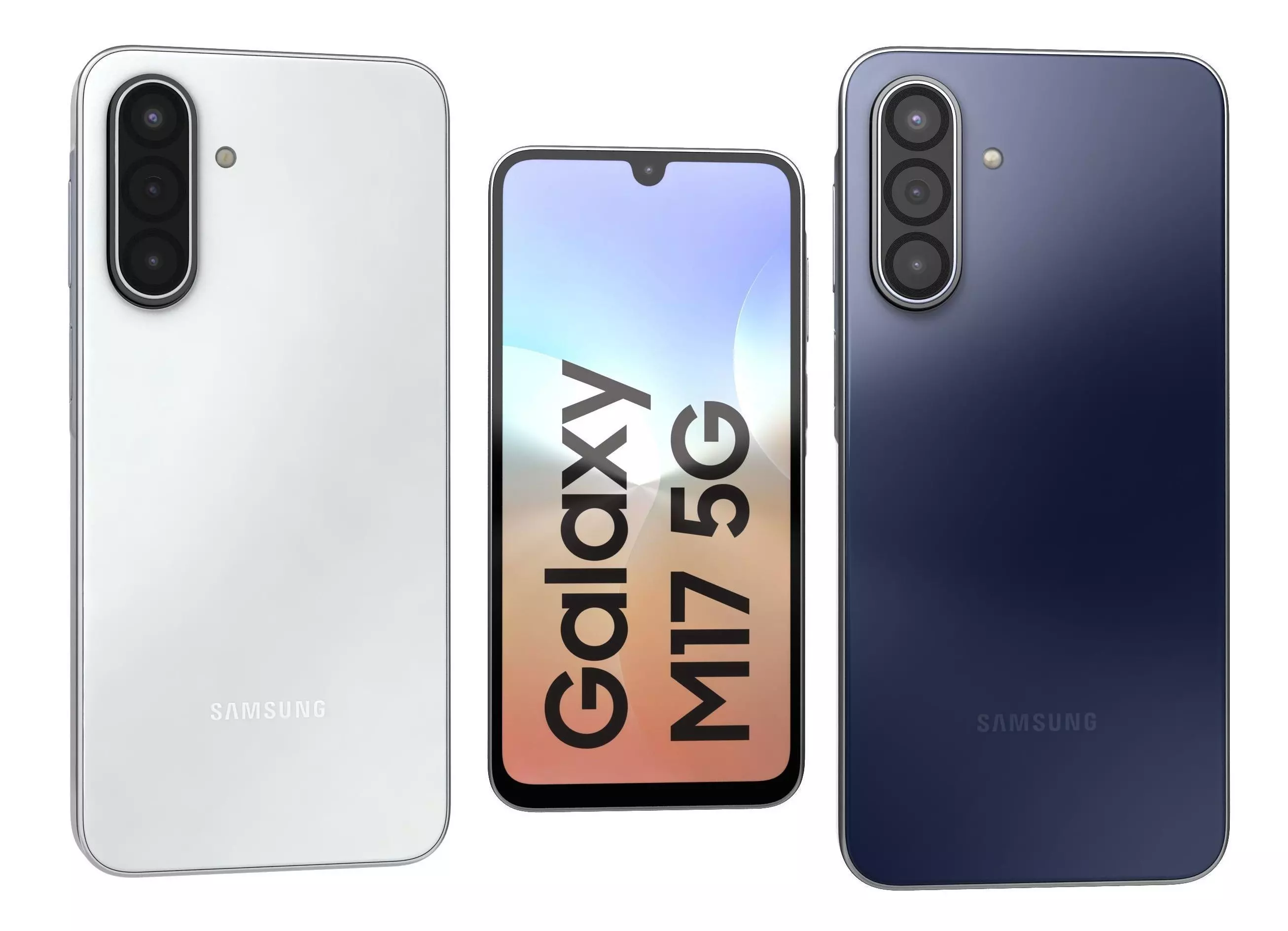 Samsung Galaxy M17 5G Black And Silver 3D model