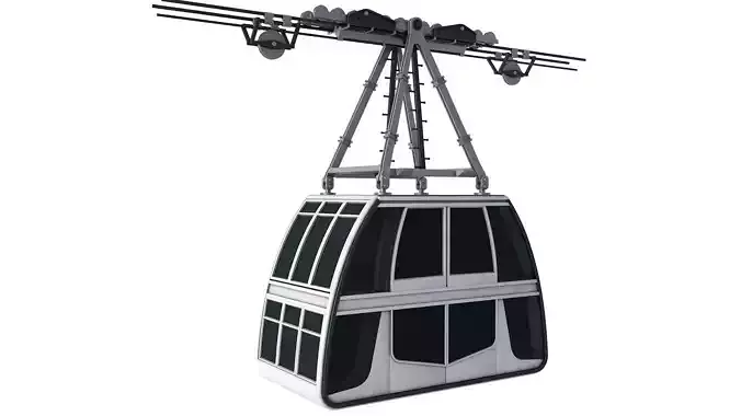 Cableway Cabin Vanoise Express 3D model Cableway Cabin Vanoise Express 3D model
