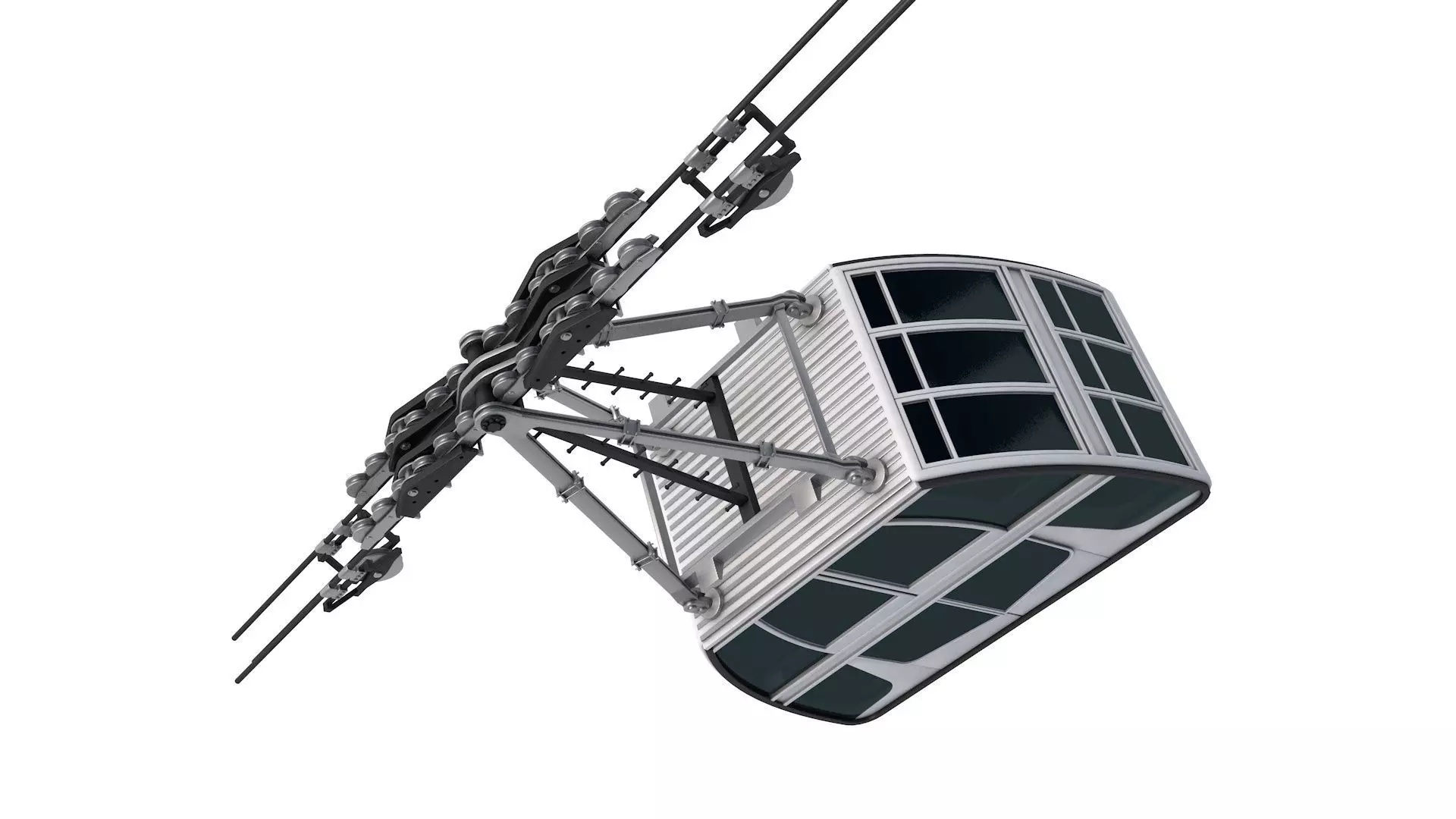 Cableway Cabin Vanoise Express 3D model_2