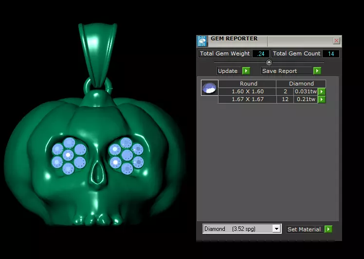 Dark Fantasy  Gothic Pendant Collection   3D print model_14