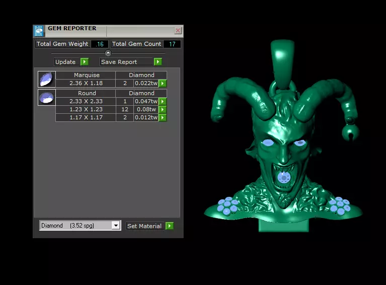 Dark Fantasy  Gothic Pendant Collection   3D print model_15