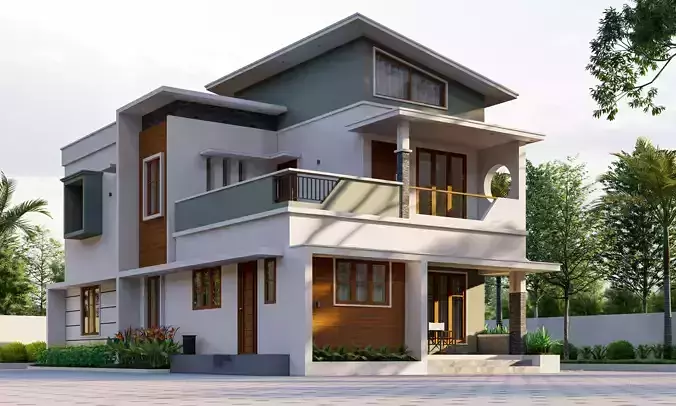 2 storey modern house file