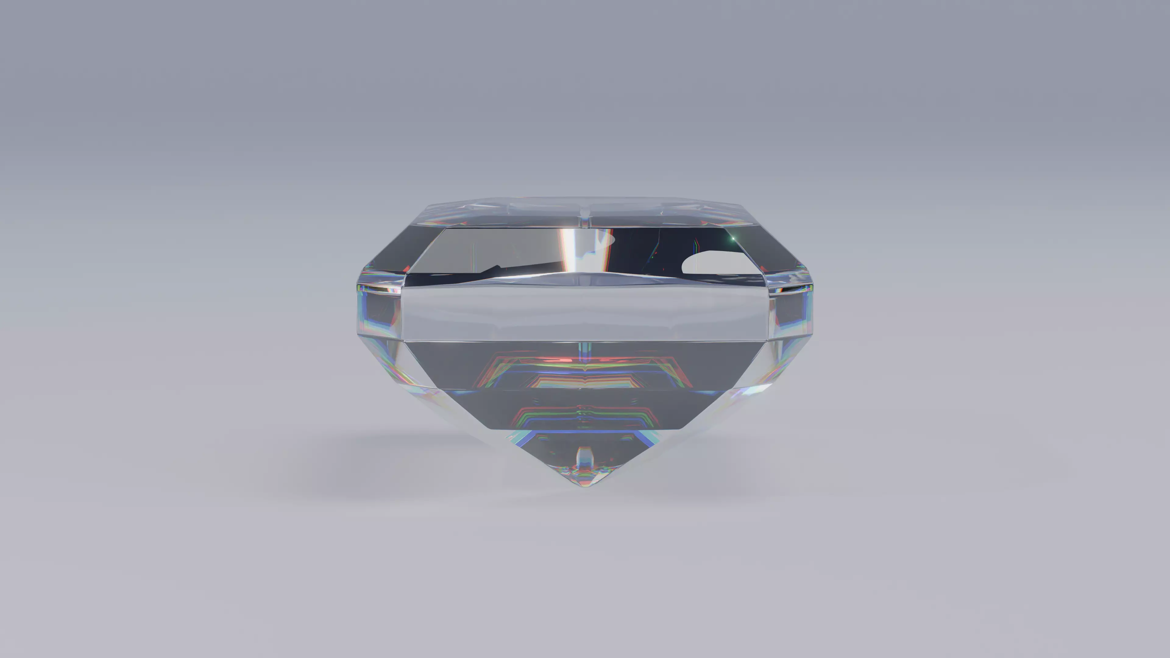 Emerald Diamond Ideal Cut 3D model_6