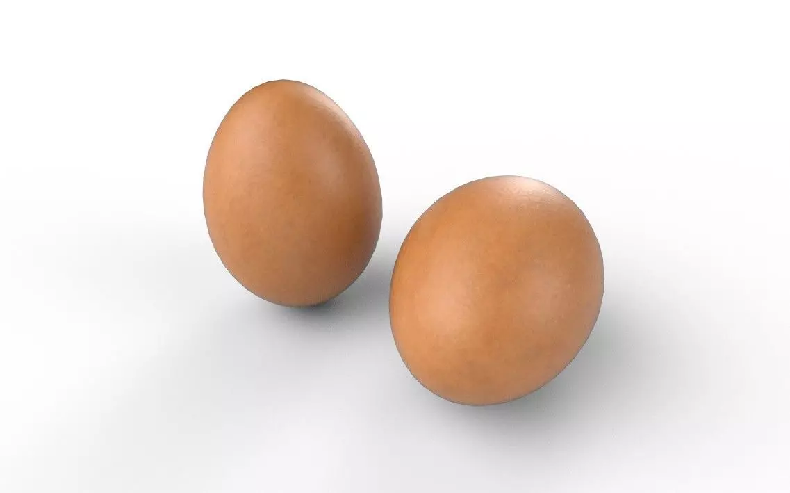 Egg M03 Low-poly 3D model_4