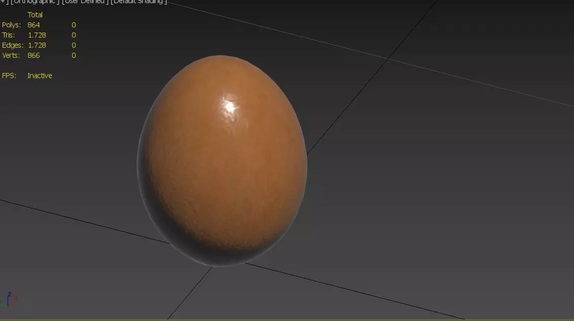 Egg M03 Low-poly 3D model_2
