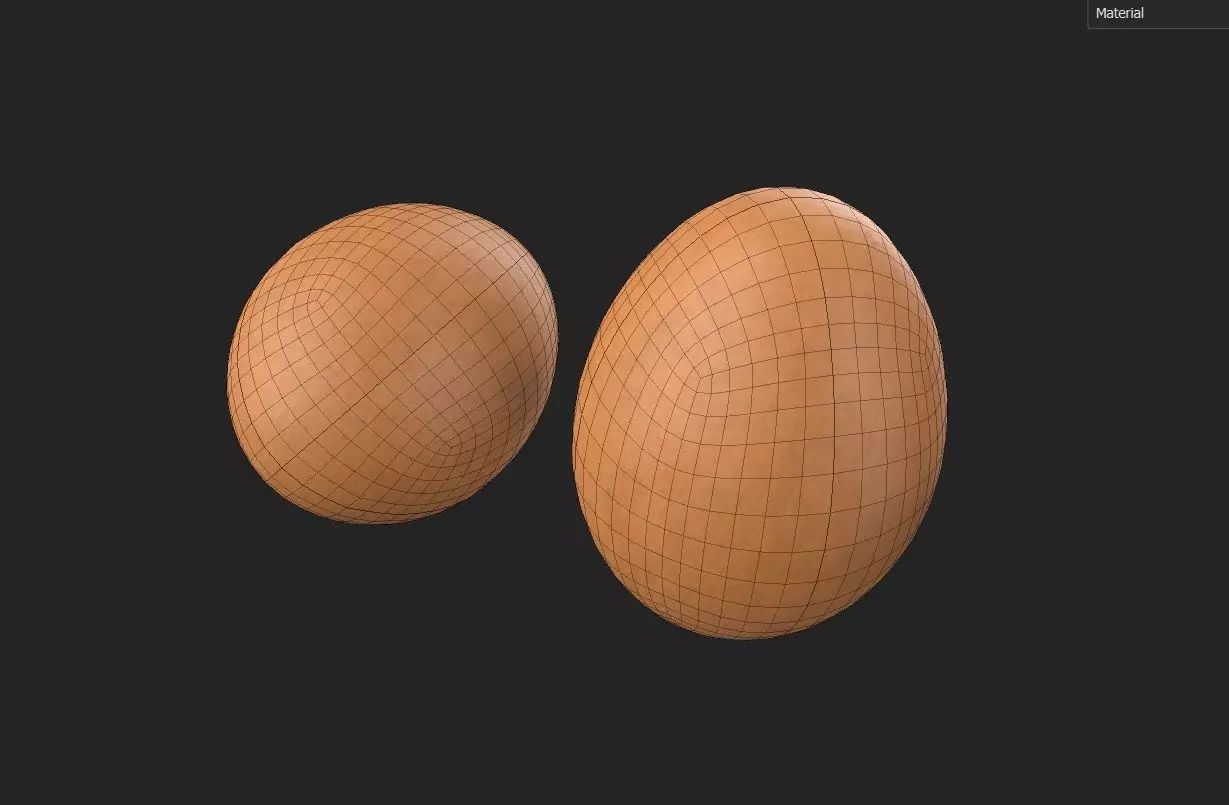 Egg M03 Low-poly 3D model_7