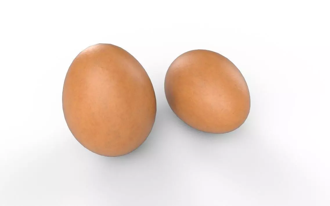 Egg M03 Low-poly 3D model_0