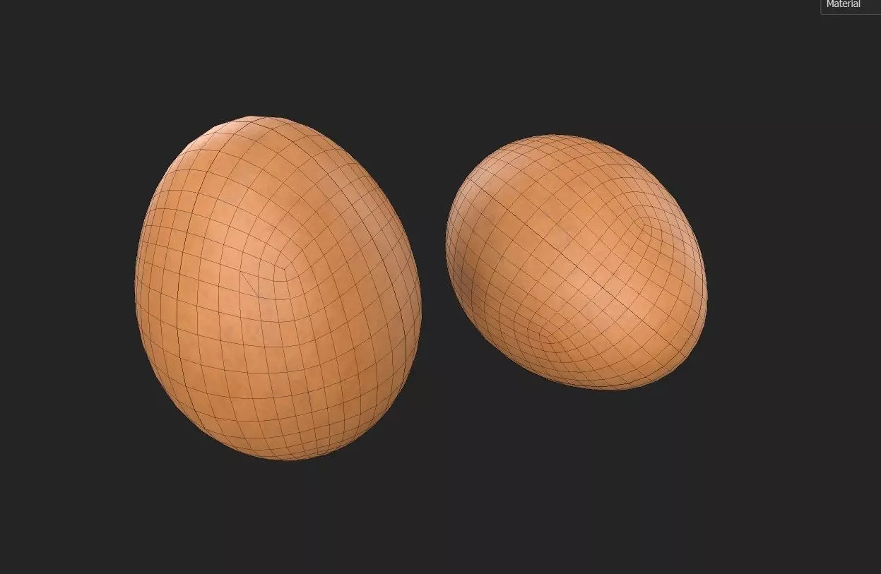 Egg M03 Low-poly 3D model_1