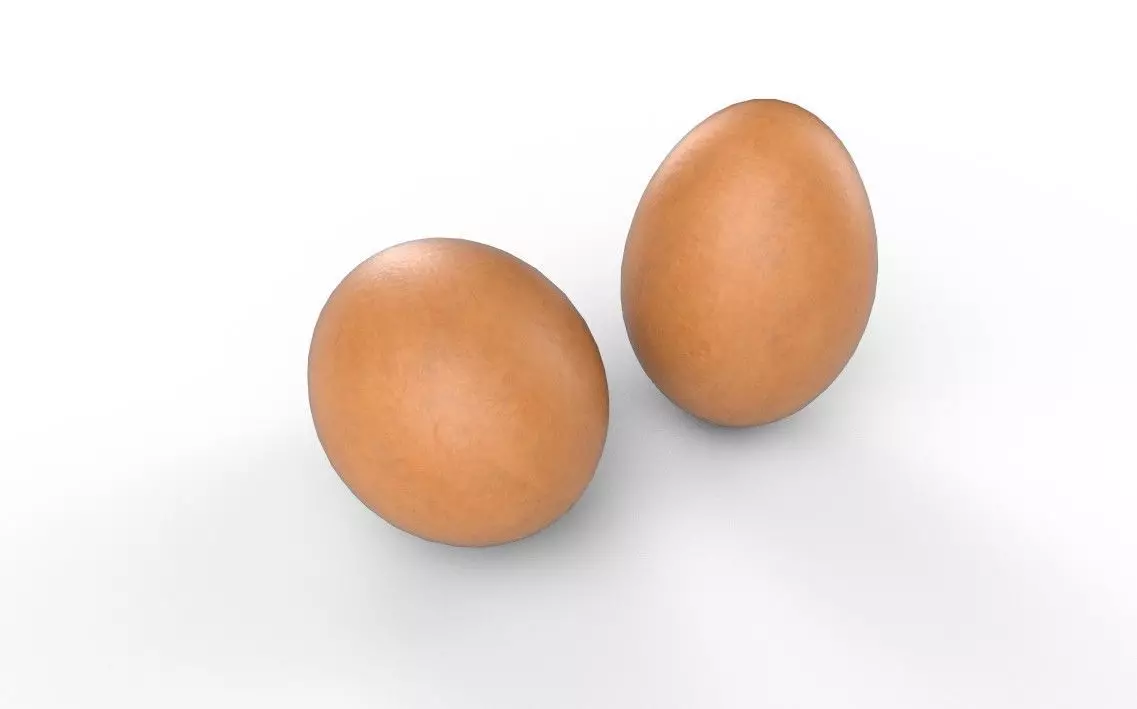 Egg M03 Low-poly 3D model_5