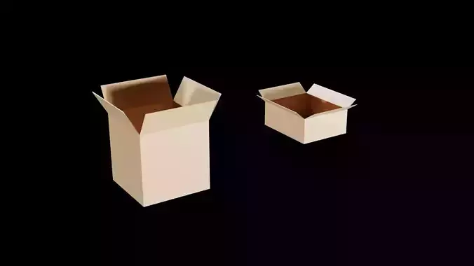 Open Cardboard Boxes