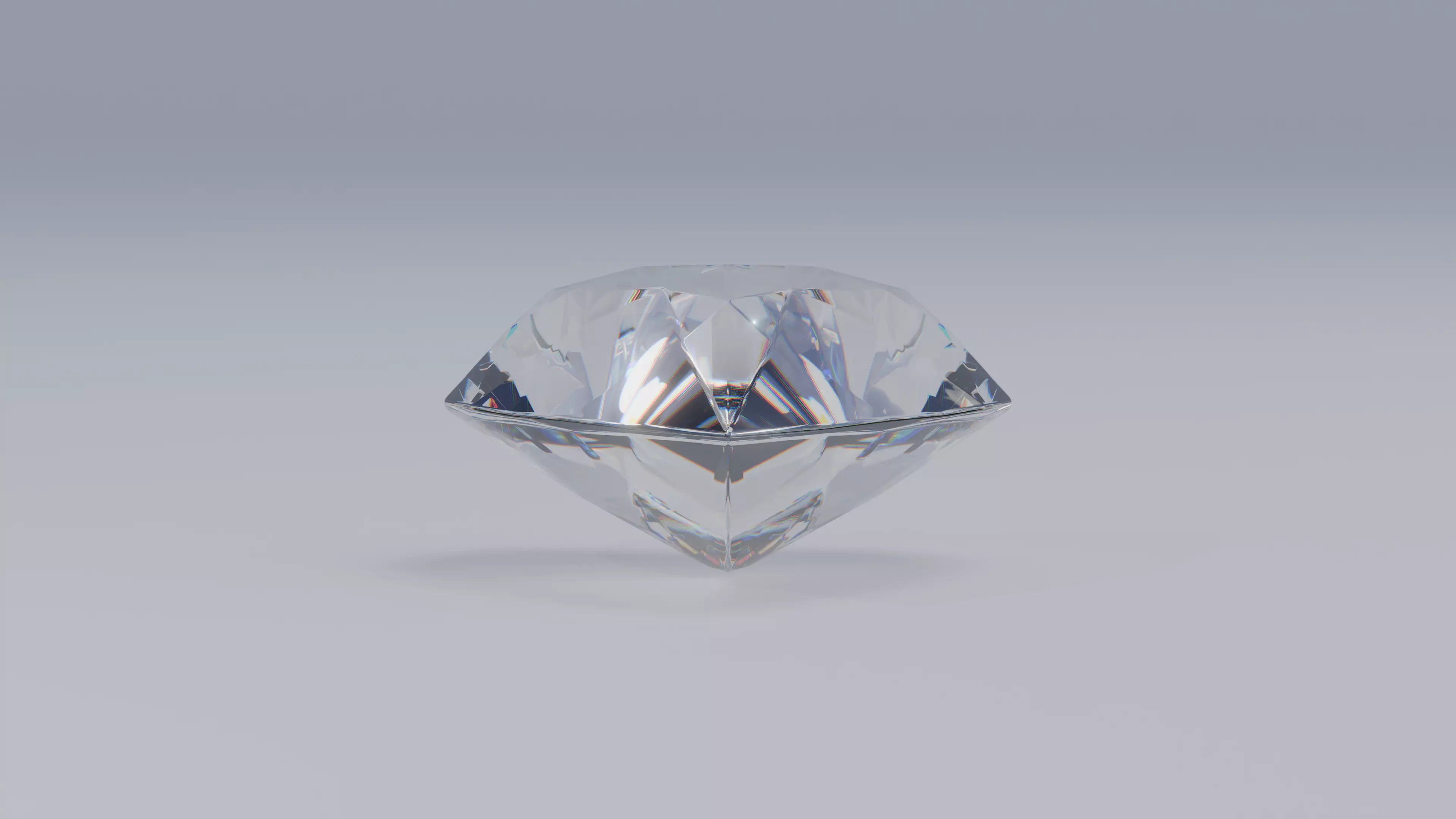 Heart Diamond Ideal Cut 3D model_4