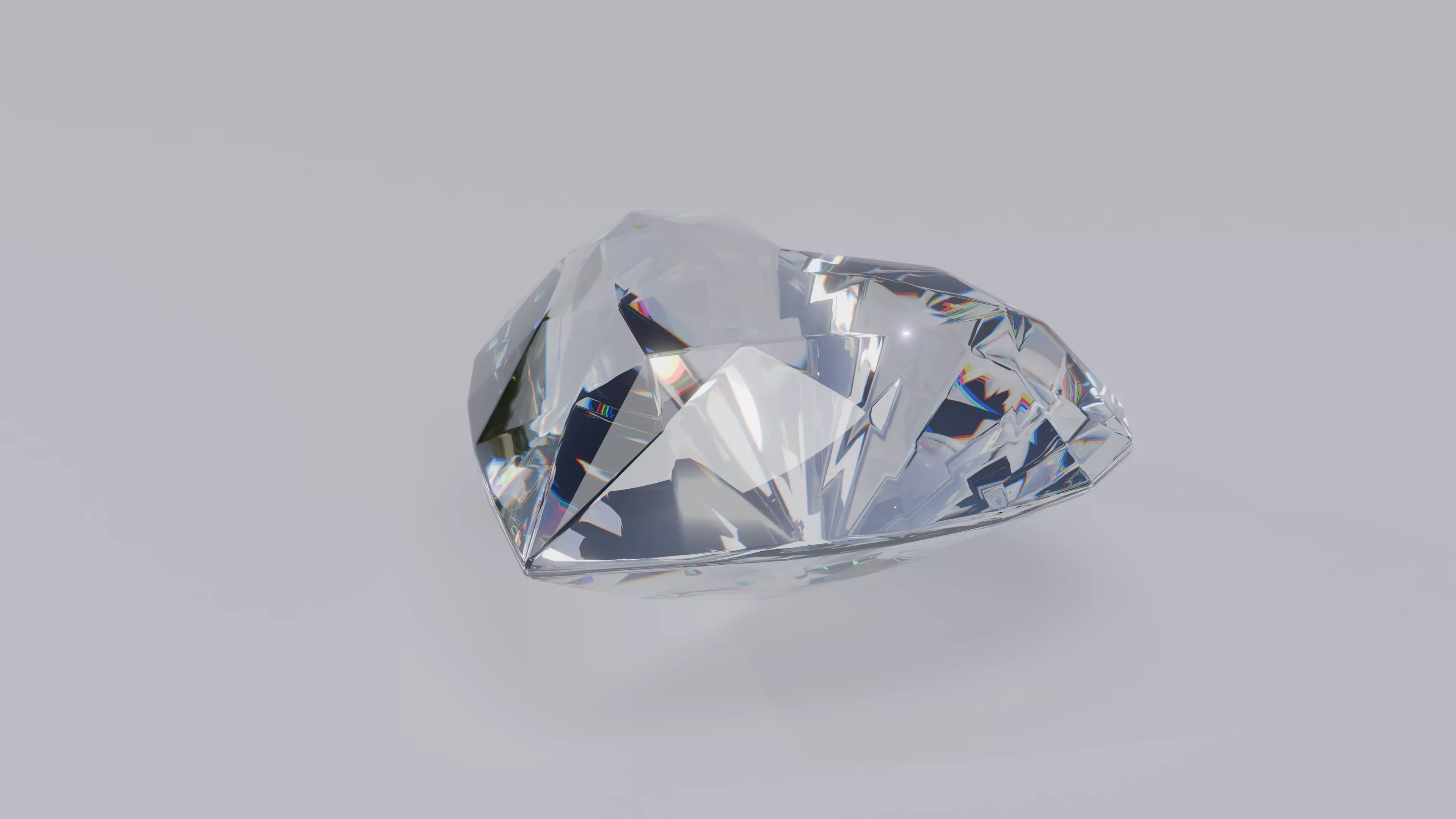 Heart Diamond Ideal Cut 3D model_2