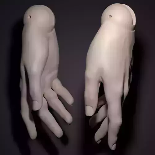 Model DF - Sculpted Hands for Ball-Jointed Doll