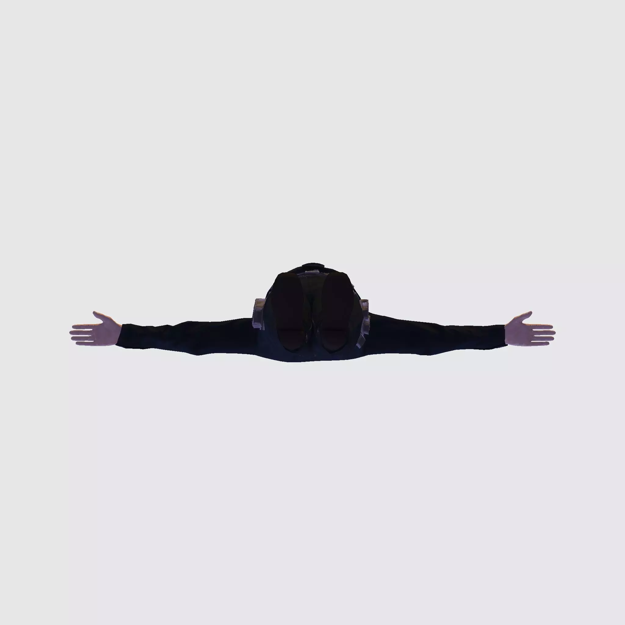 Low Poly Police Officer 3D Character Low-poly 3D model_25