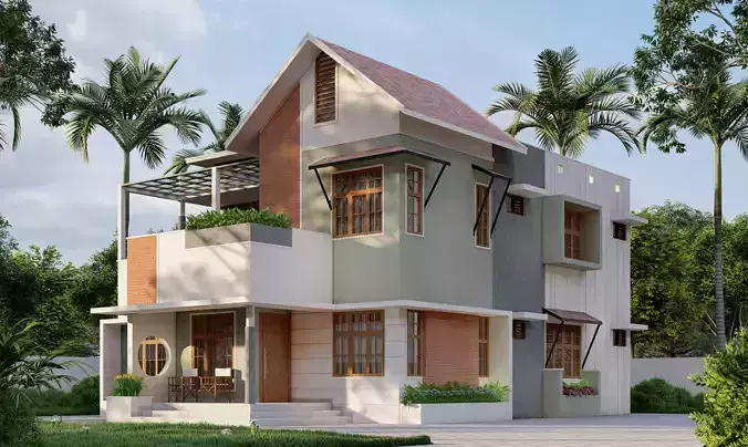 Premium modern 2 storey house file