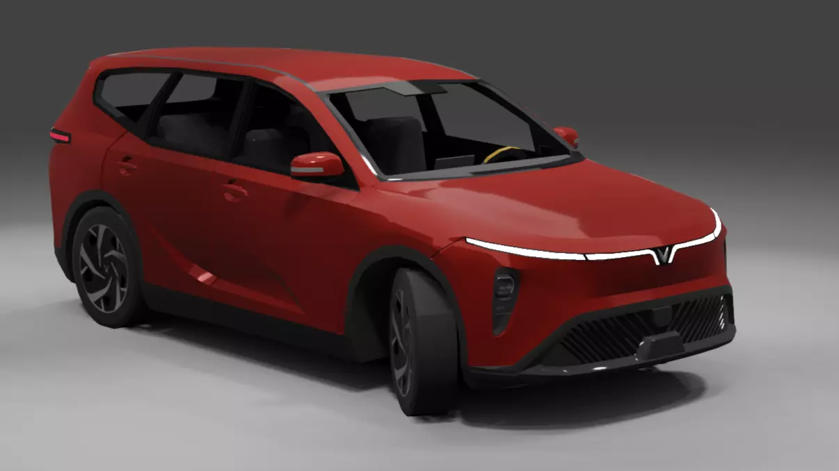 2025 Vinfast Limo Green Limogreen  Low-poly 3D model_1