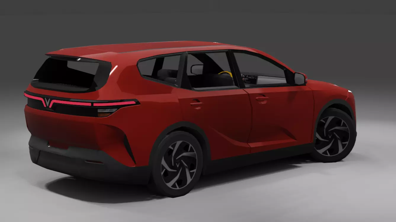 2025 Vinfast Limo Green Limogreen  Low-poly 3D model_3