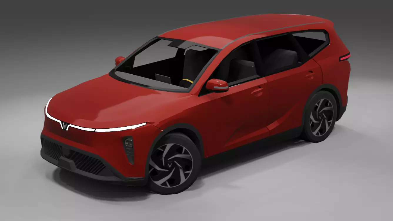 2025 Vinfast Limo Green Limogreen  Low-poly 3D model_0