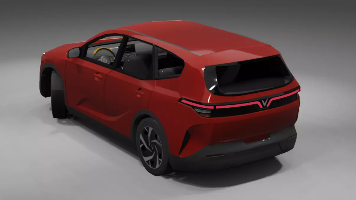 2025 Vinfast Limo Green Limogreen  Low-poly 3D model_5