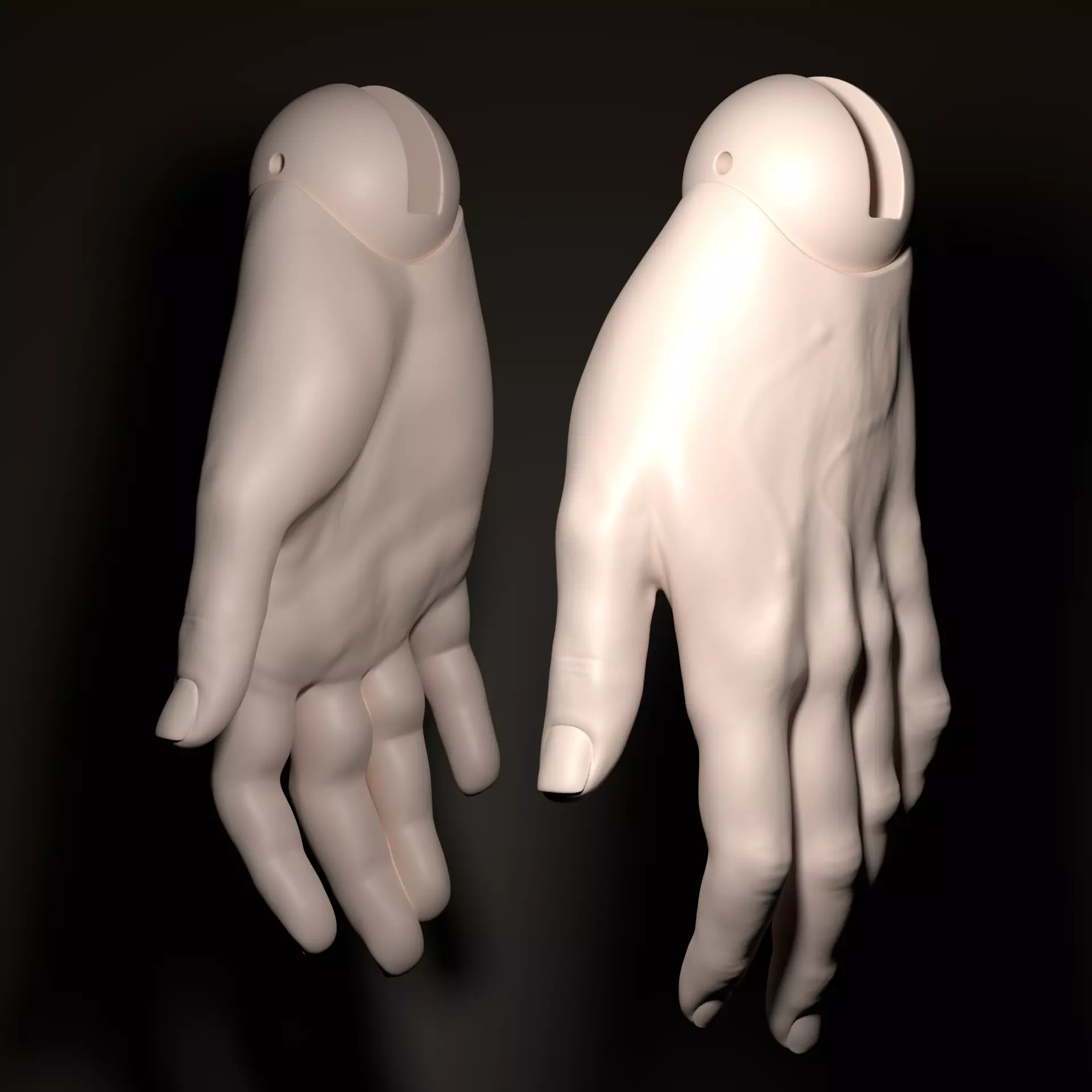 Model LK - Anatomical BJD Hands 3D Project 3D model_3