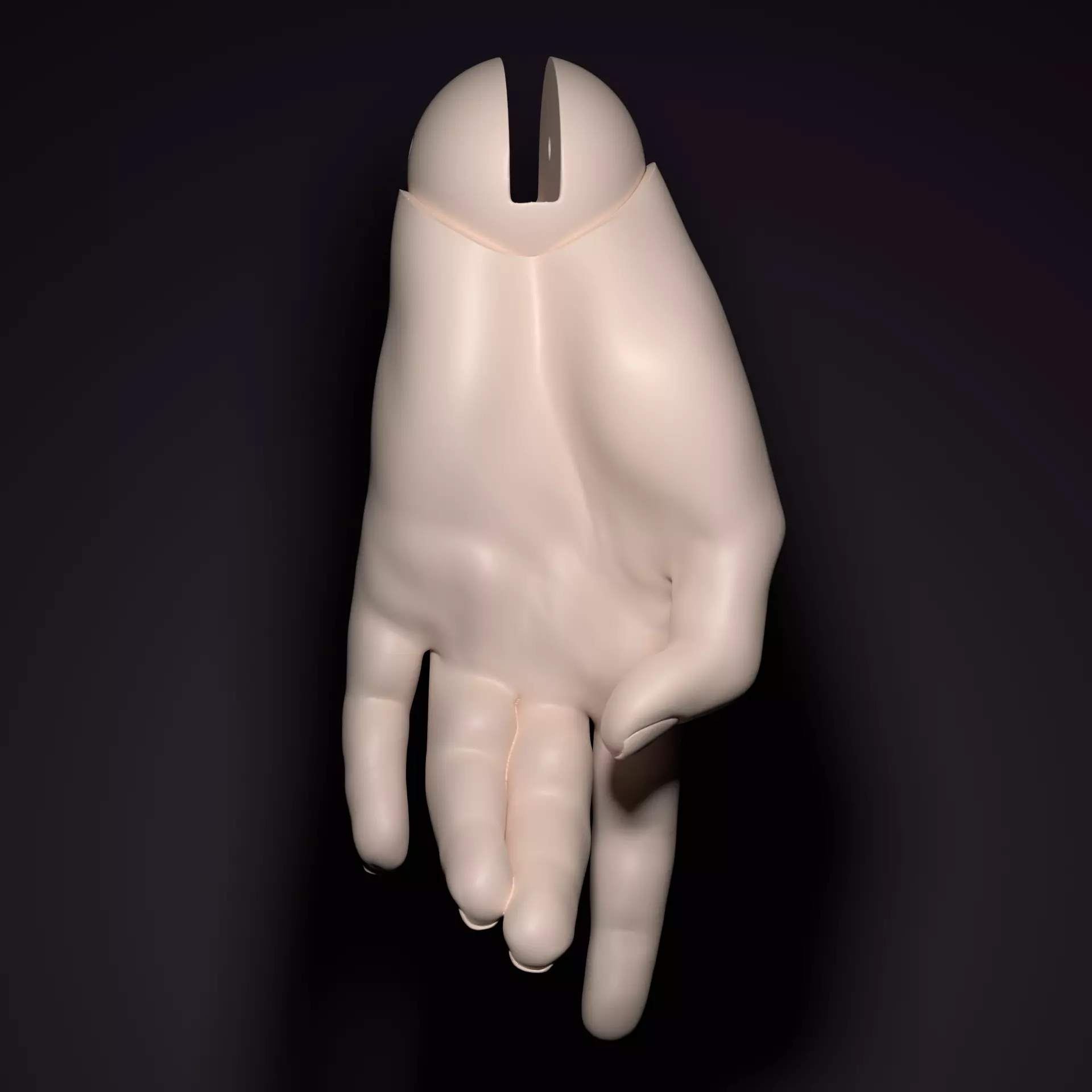 Model SD - Realistic 3D Hands for BJD Doll 3D model_3