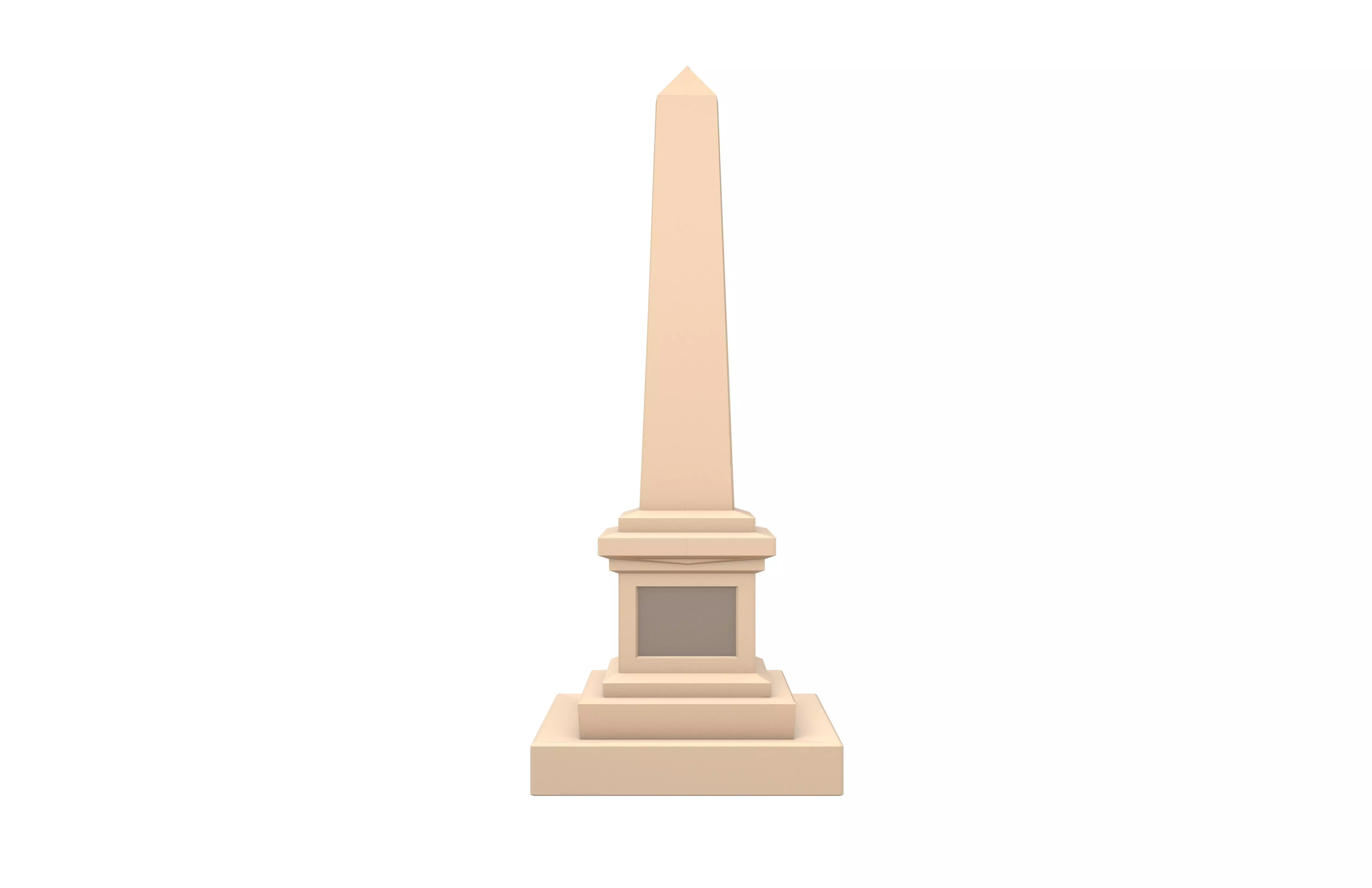 Low Poly Monument v1 001 Low-poly 3D model_1