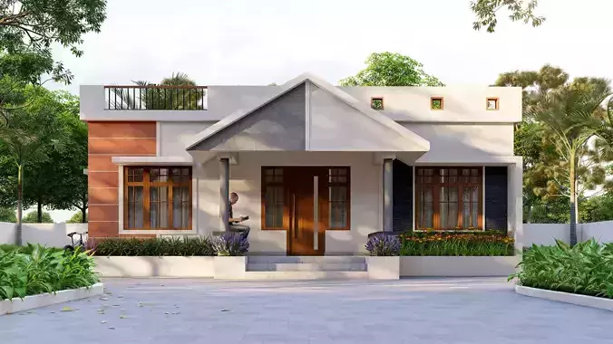 Single storey house design file for sale