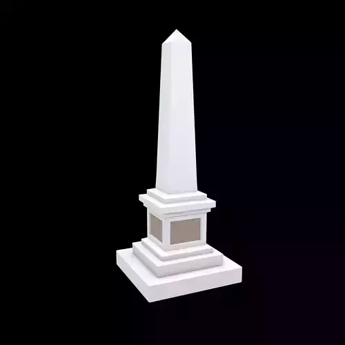 Low Poly Monument v1 002 Low-poly 3D model