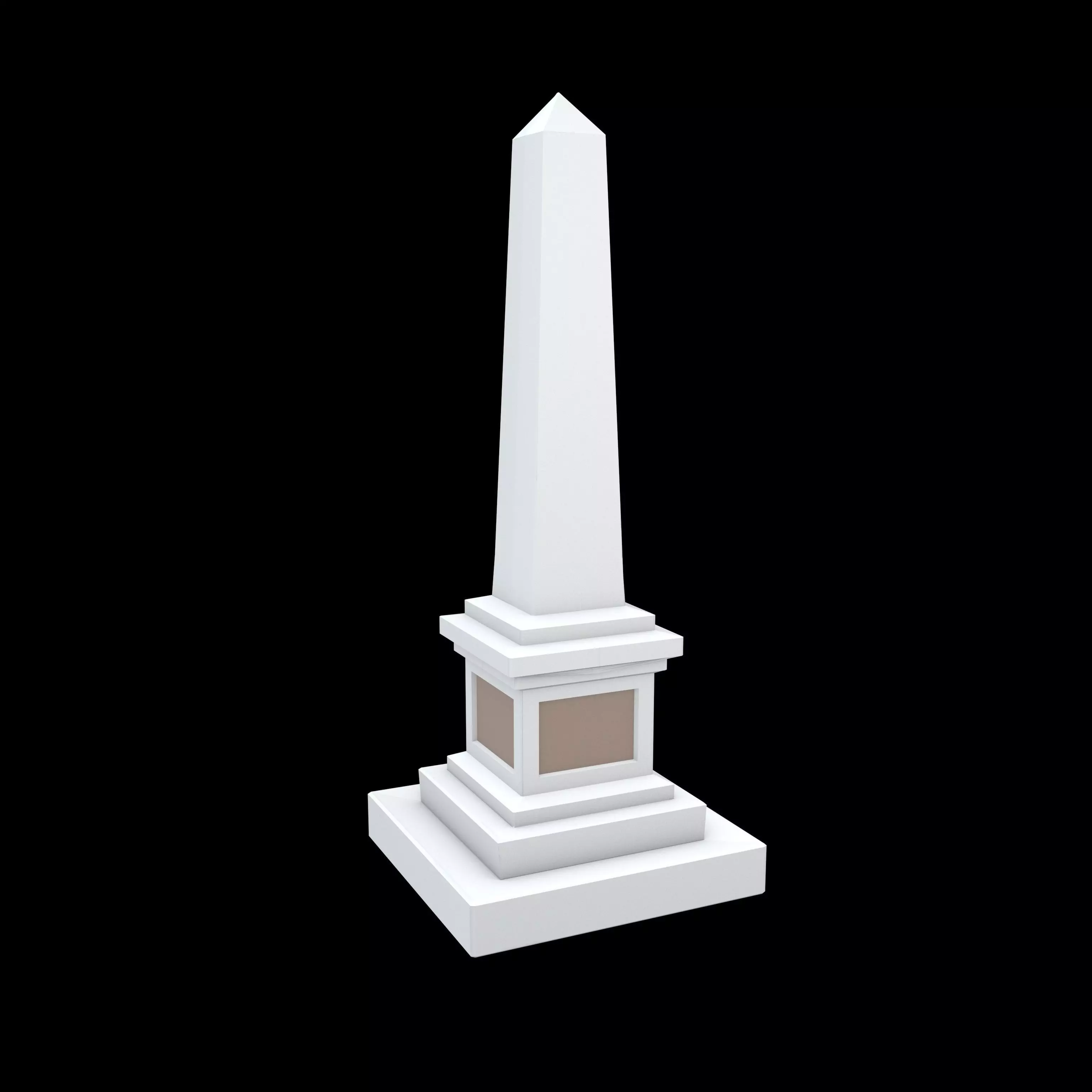 Low Poly Monument v1 002 Low-poly 3D model_0
