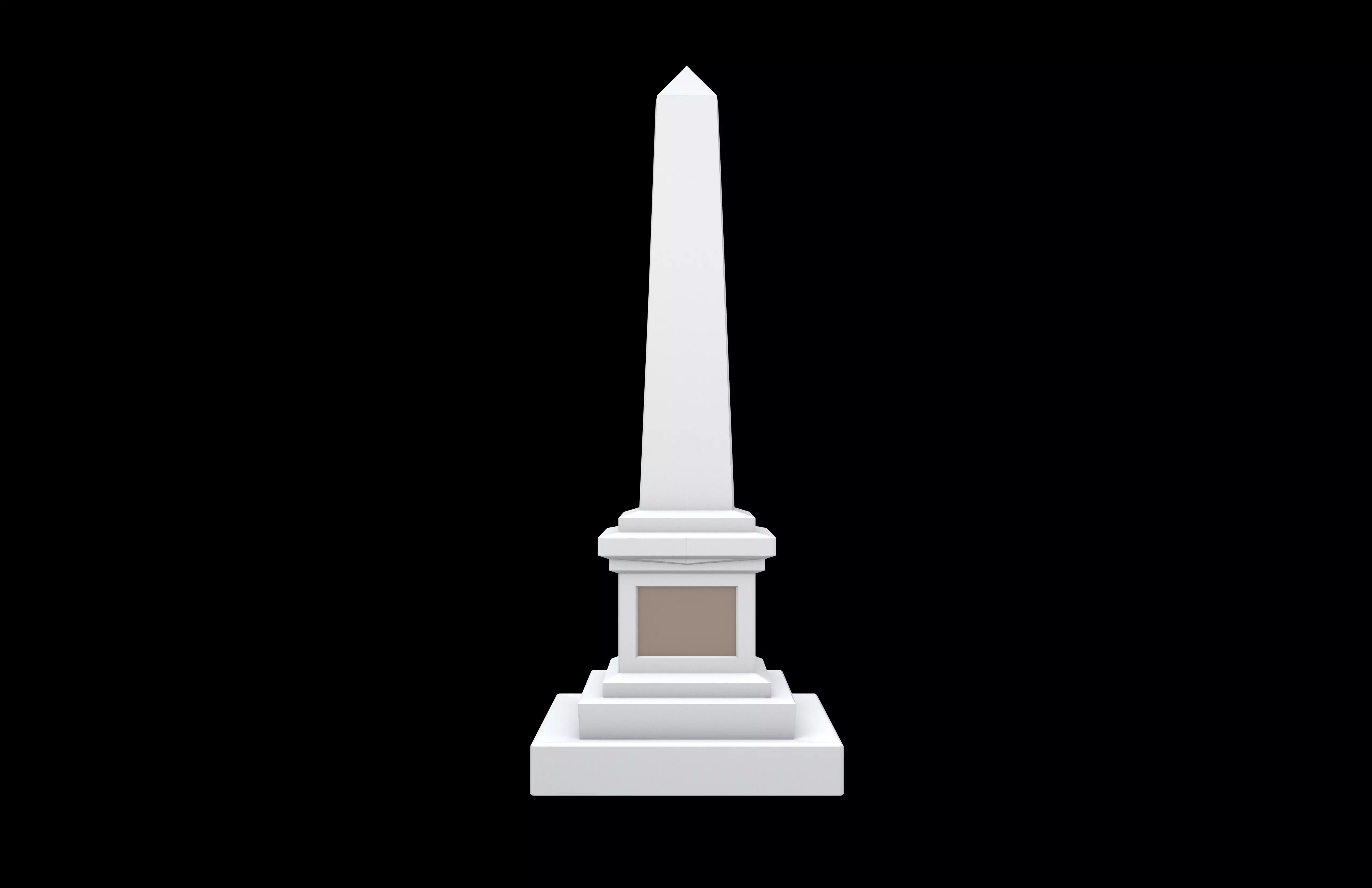 Low Poly Monument v1 002 Low-poly 3D model_1