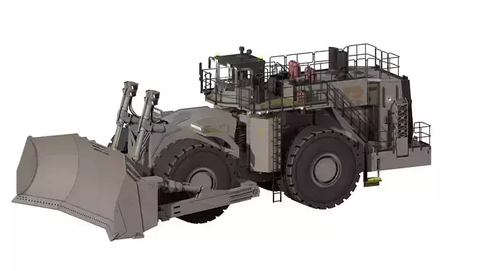 Wheel mining buldozer