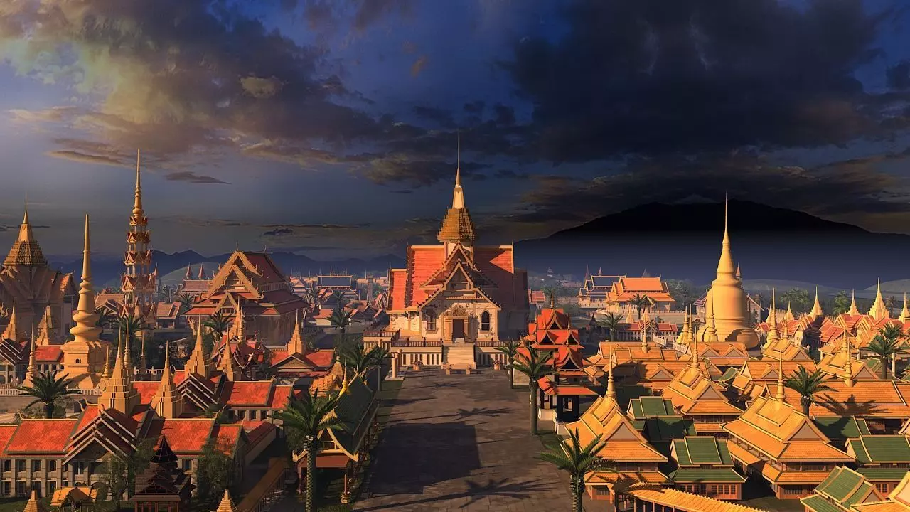    Thailand architecture Low-poly 3D model_1