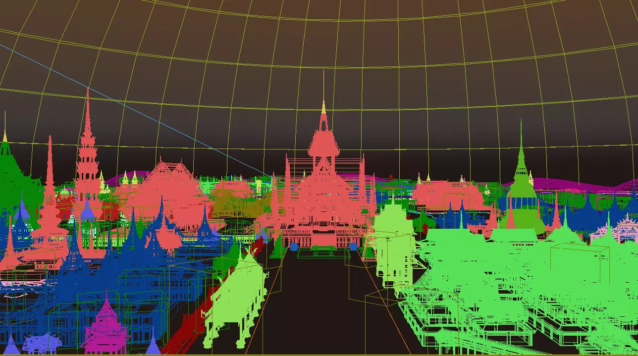    Thailand architecture Low-poly 3D model_8