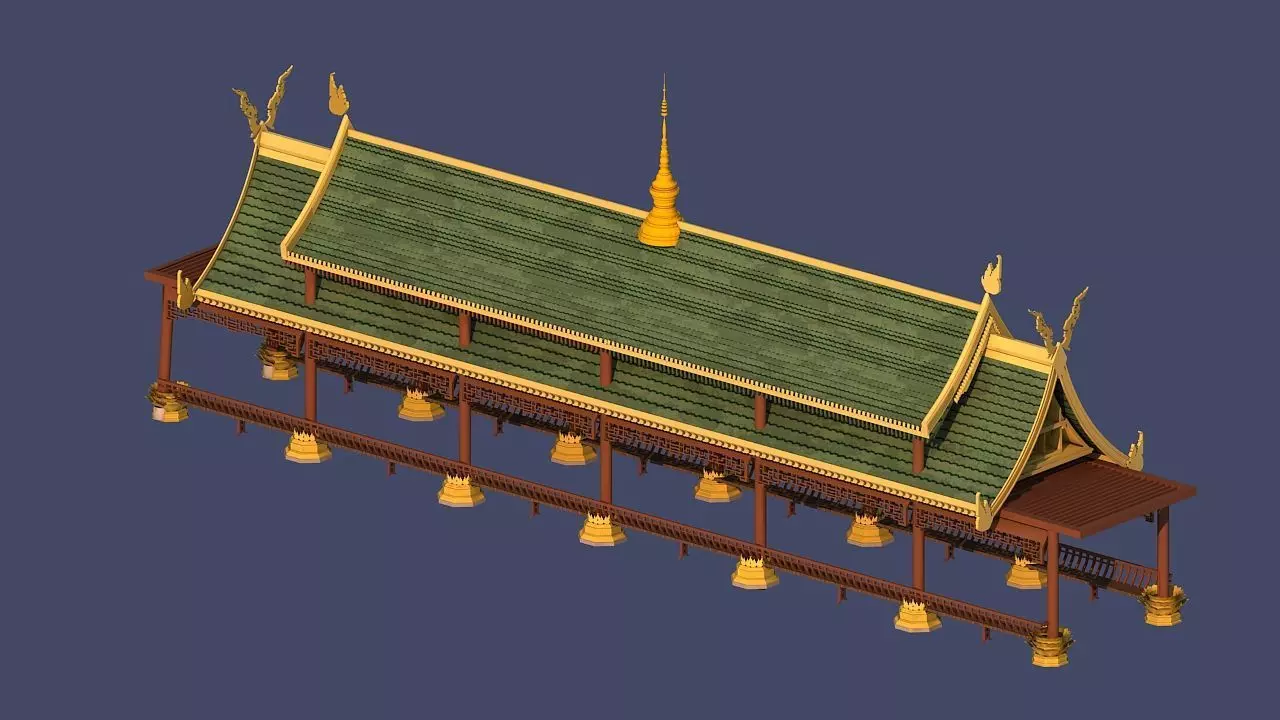    Thailand architecture Low-poly 3D model_20