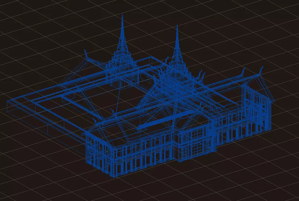    Thailand architecture Low-poly 3D model_19