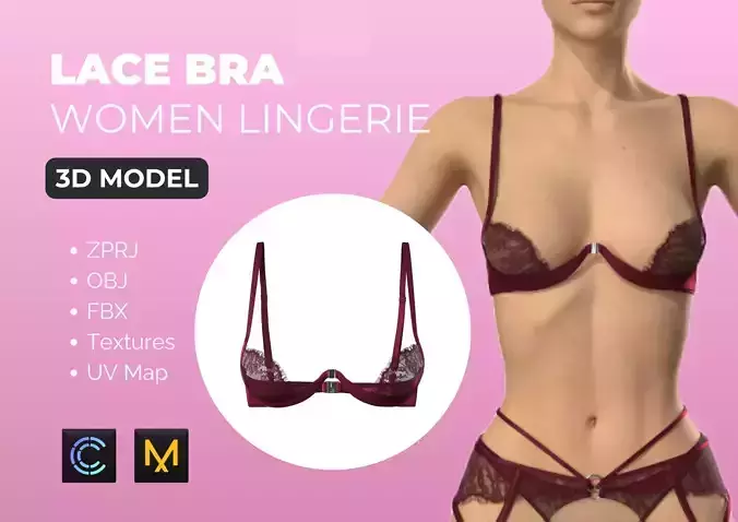 Women Balconette Lace Bra