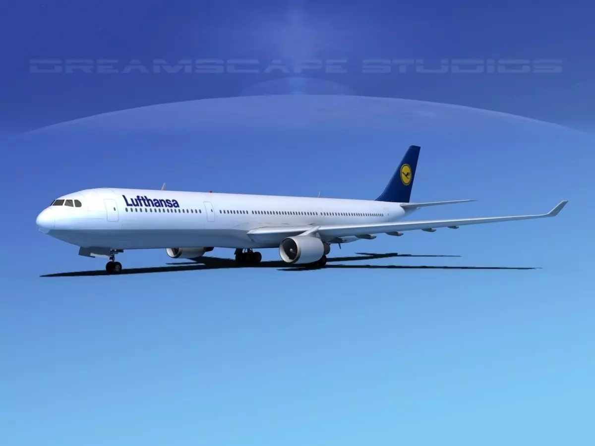 Airbus A330-300 Lufthansa 3D model