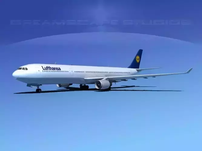Airbus A330-300 Lufthansa 3D model