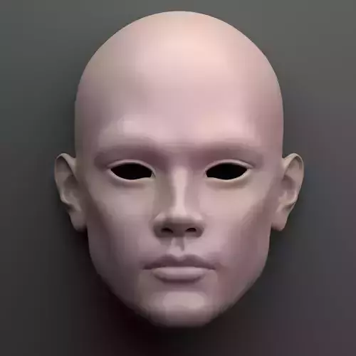 Adam - 3D Printable BJD Head High-Detail Sculpt