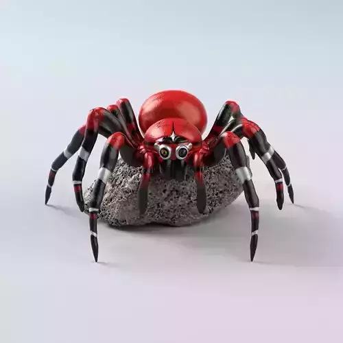 2509Mutant Spider  Color 3D Model  Halloween  magic