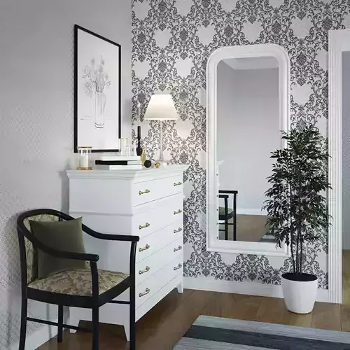 Baroque Damask Wallpaper