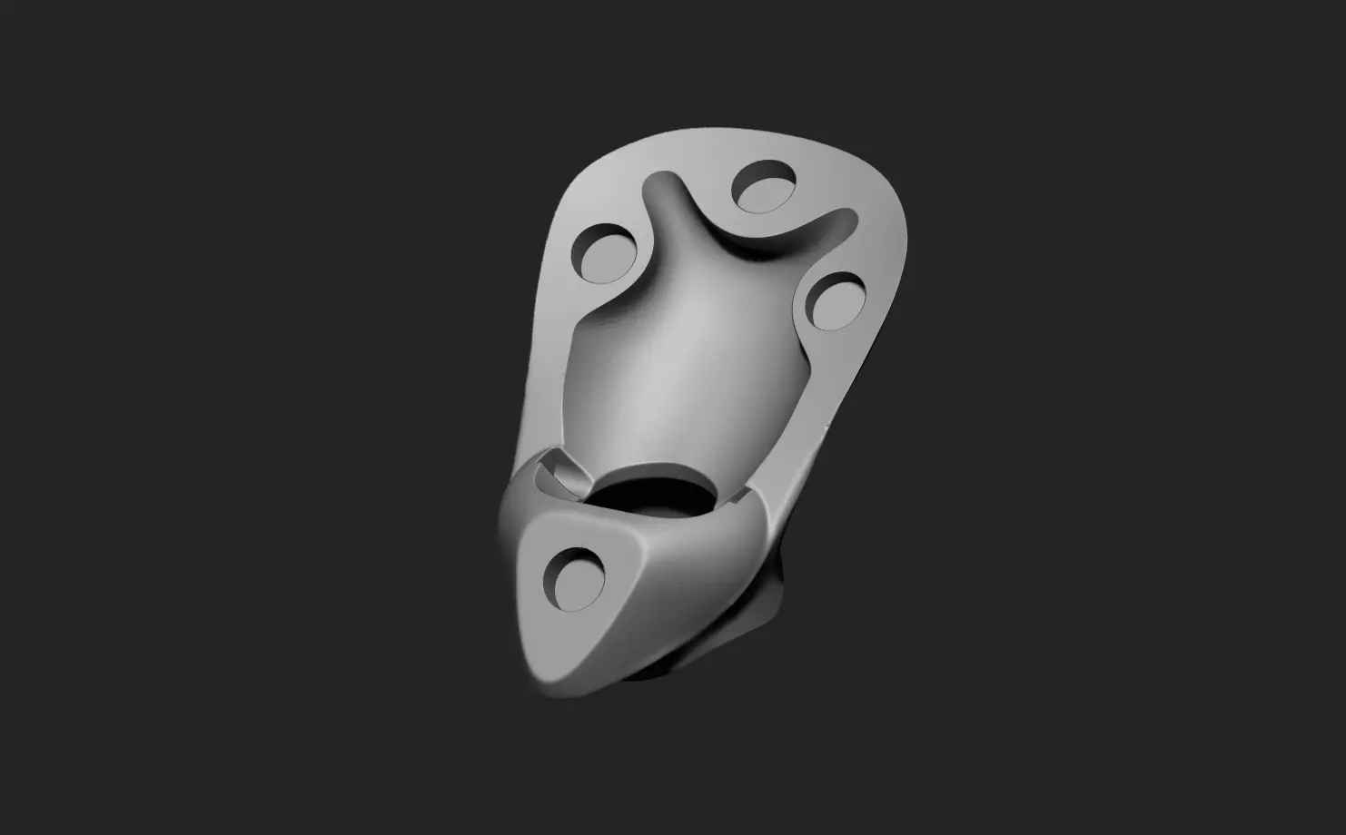 Ariel - Unpainted BJD Head 3D Model Smooth 3D model_7