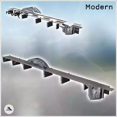 Nijmegan Nijmegen Rail and Road Bridge Netherlands - World War T