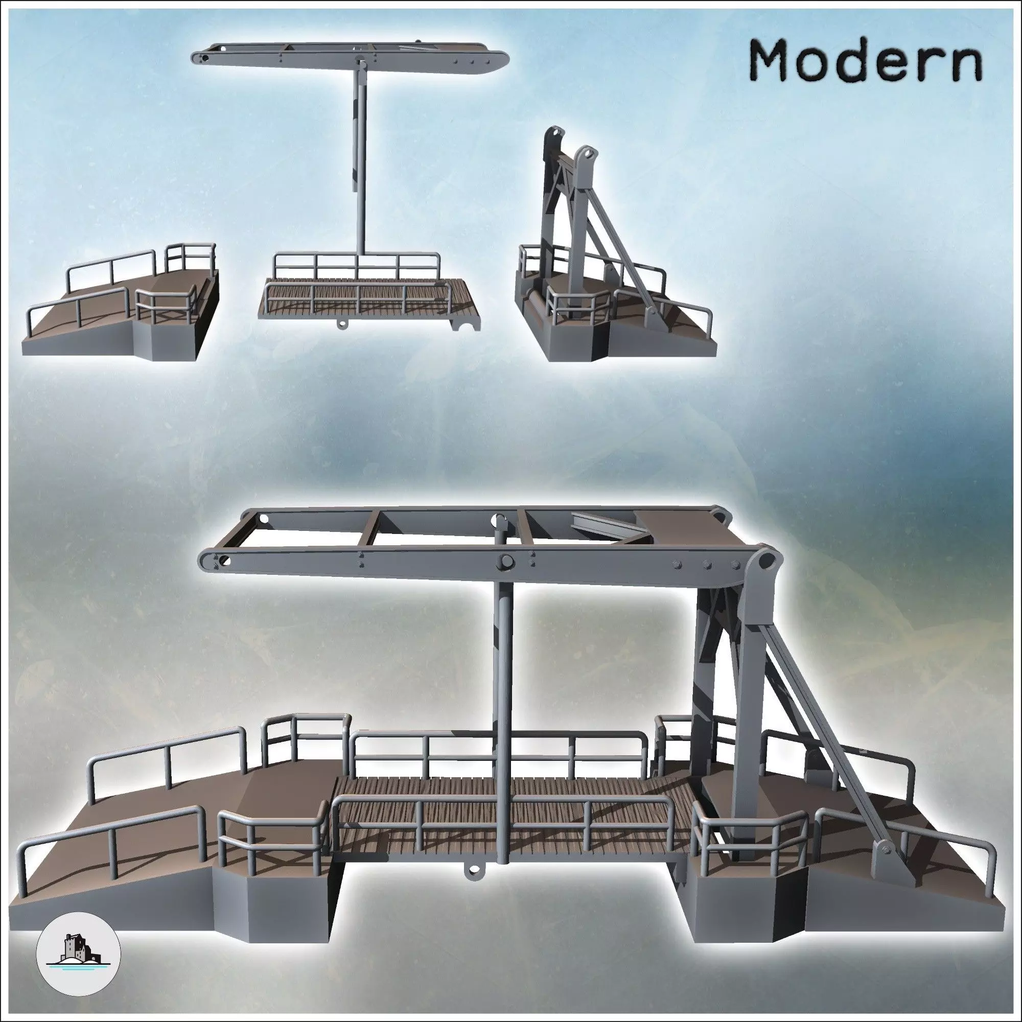Ludendorff Ludendorff-Brucke Bridge Remagen Germany - World War  3D print model_2