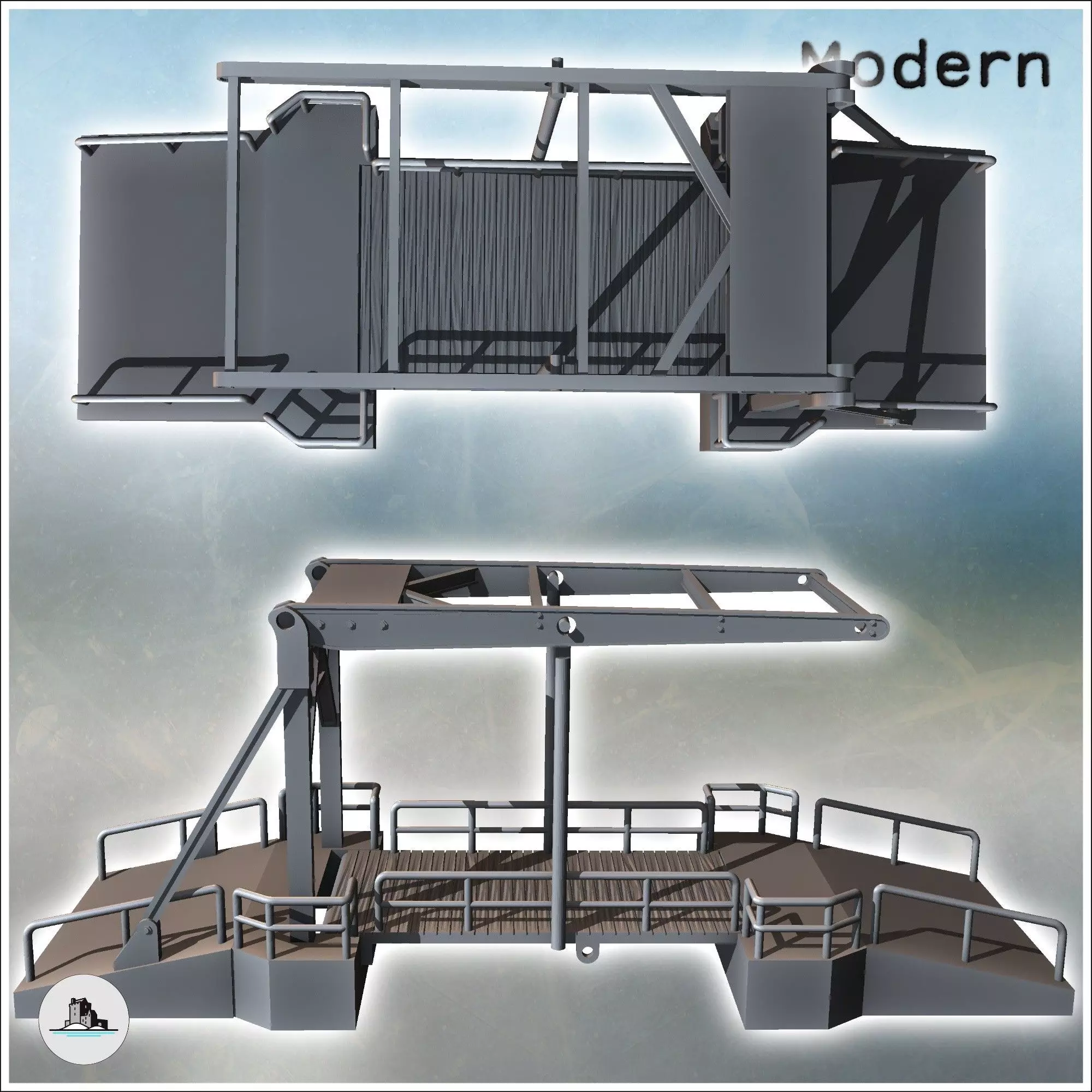 Ludendorff Ludendorff-Brucke Bridge Remagen Germany - World War  3D print model_4