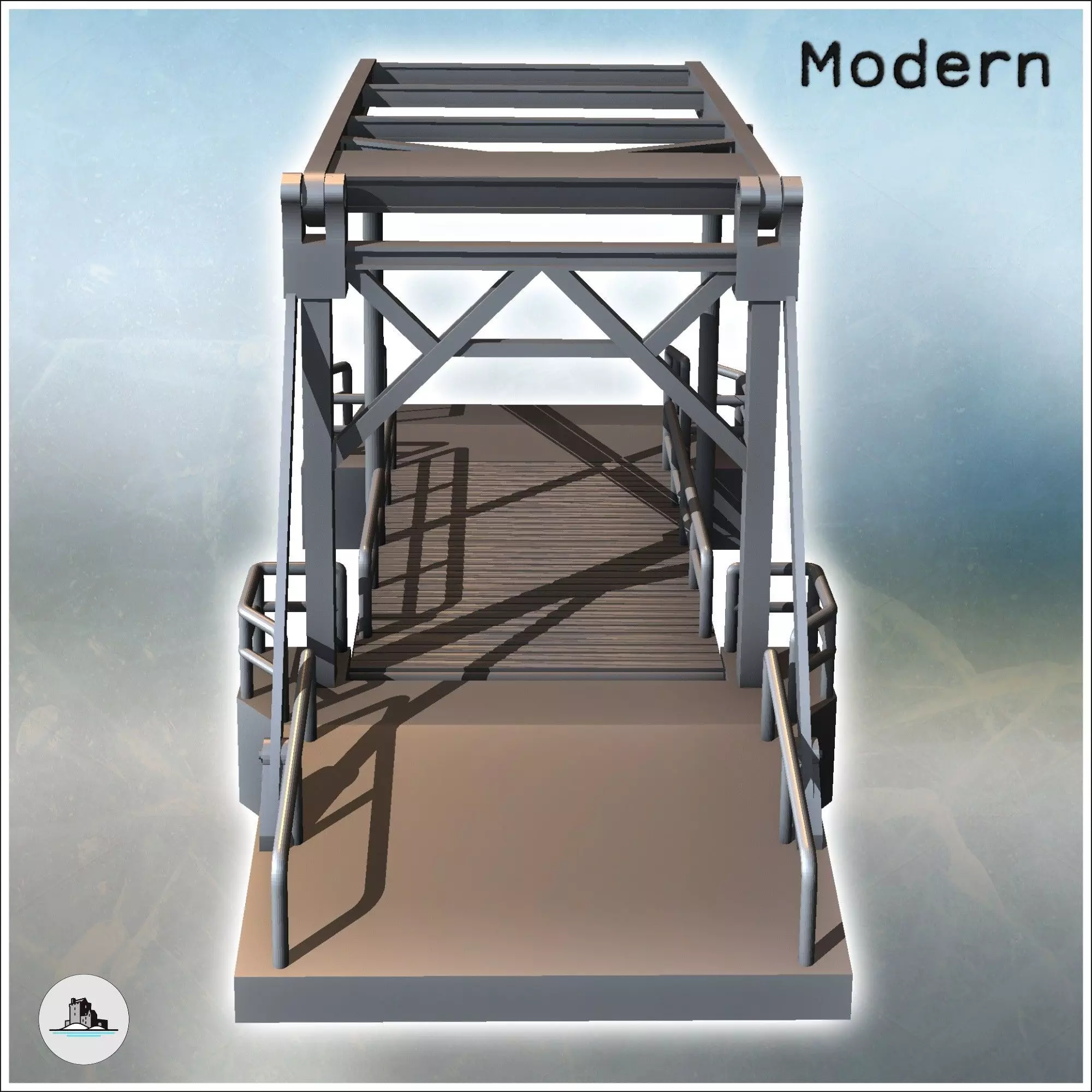 Ludendorff Ludendorff-Brucke Bridge Remagen Germany - World War  3D print model_5