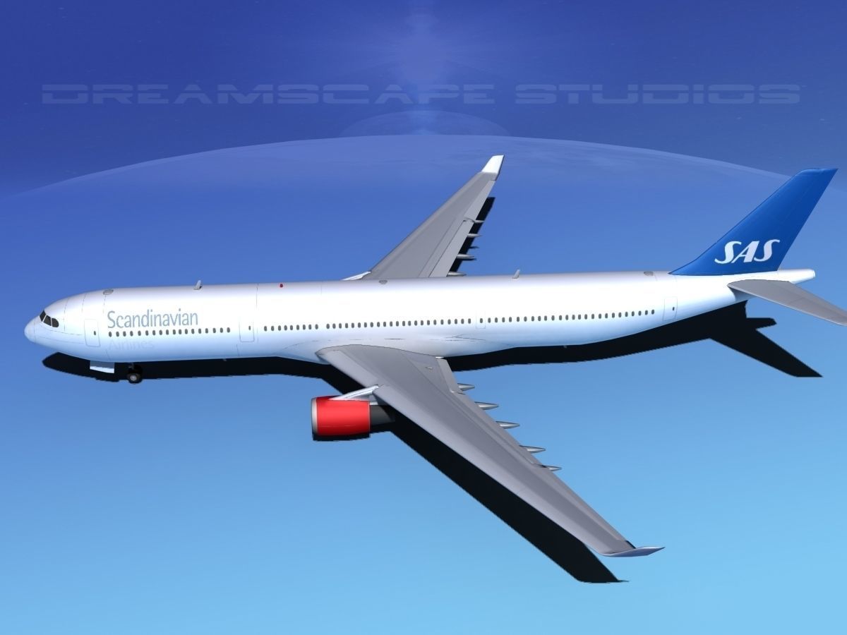 Airbus A330-300 SAS 3D model_9