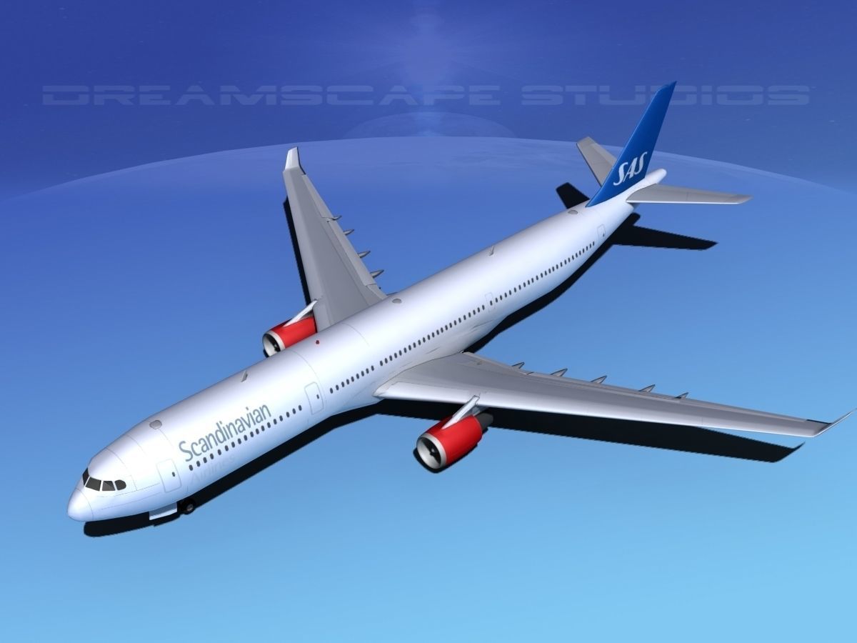 Airbus A330-300 SAS 3D model_10