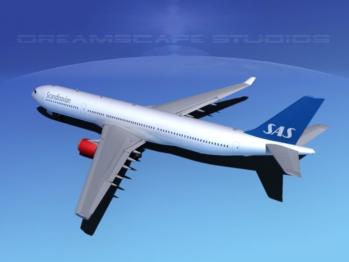 Airbus A330-300 SAS 3D model_8